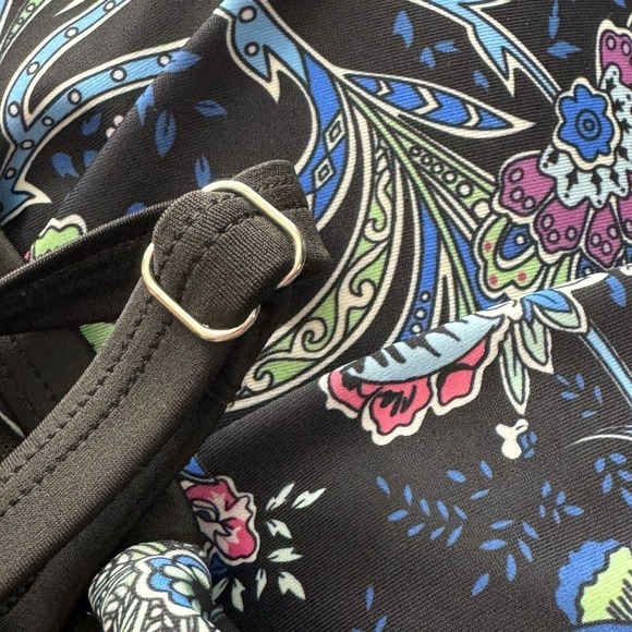 Hanna Nikole Swim Dress One Piece Swimsuit Womens Plus Size 26W Bright Floral - Picture 4 of 15